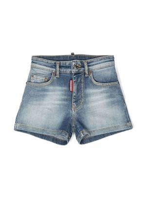 Blue cotton shorts  DSQUARED KIDS | DQ0787D0A2KDQ01